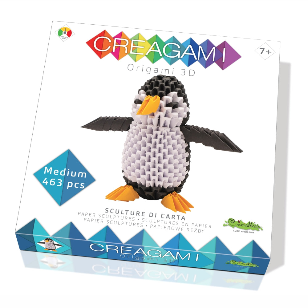 Creagami - Kit Pinguin origami cu 463 piese