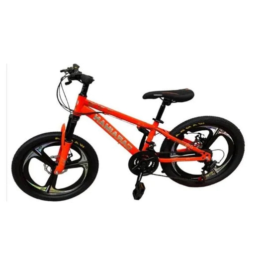 Bicicleta CARAIMAN 20T3, Portocaliu, pentru Copiii cu Varsta 6-11 ani