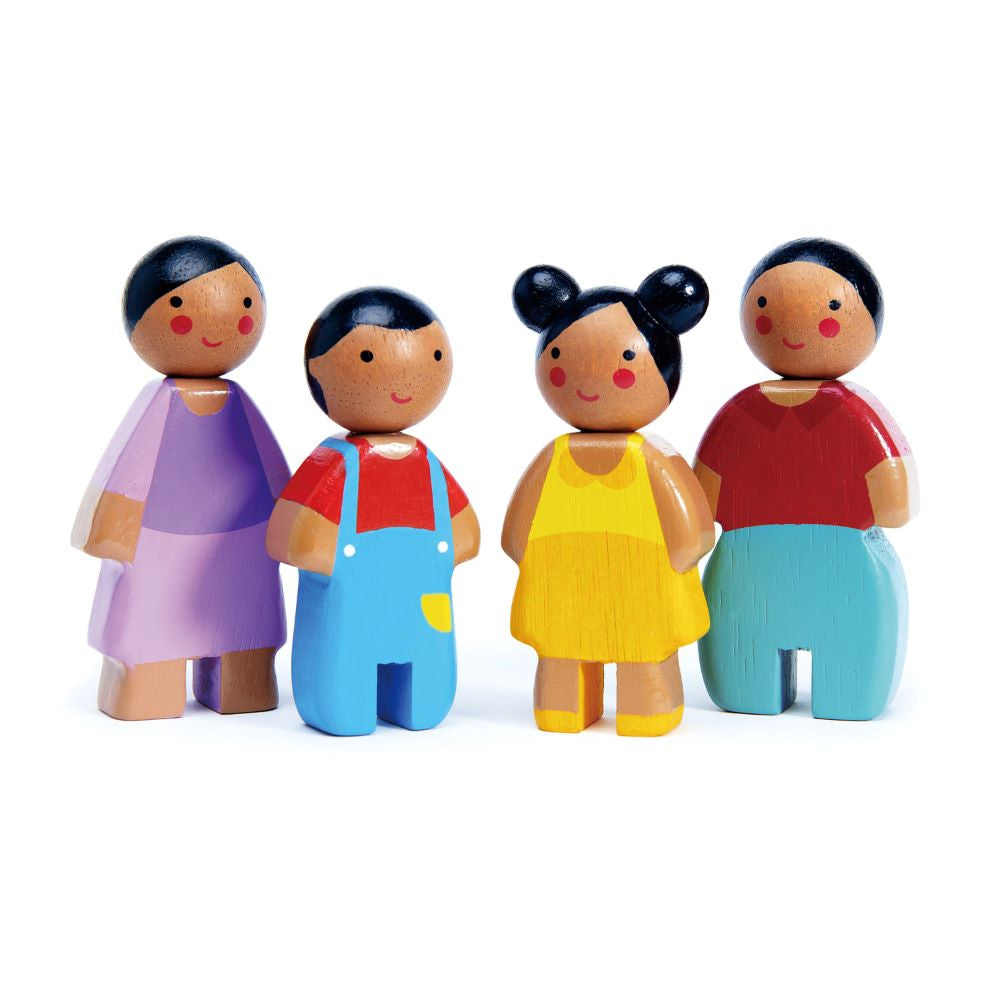 Figurine membri familei Sunny, din lemn premium - TL8147