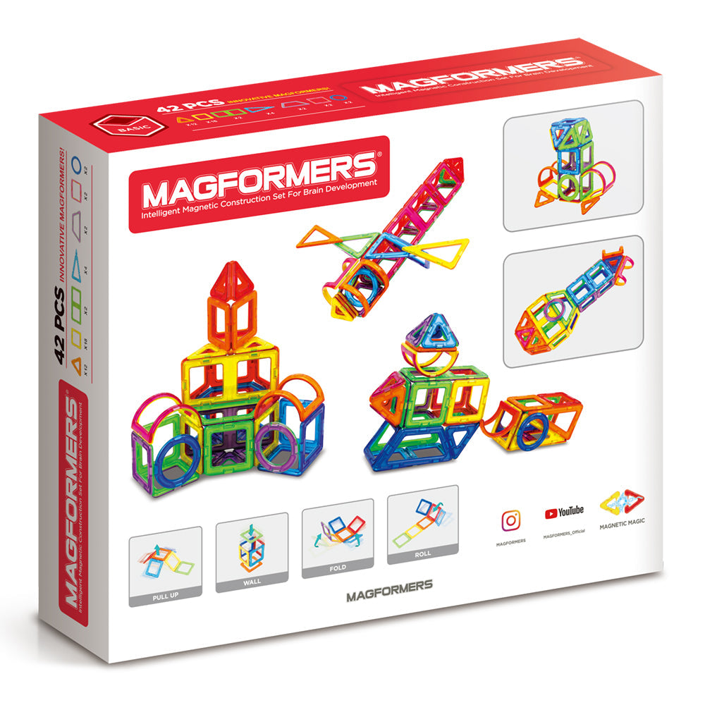 Magnetic building game Magformers - 42 pieces