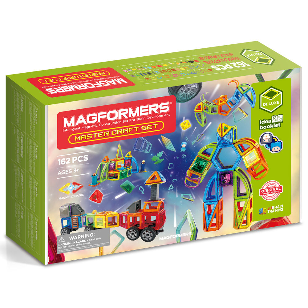 Magnetisches Konstruktionsspiel Magformers Master Craft Set – Gigantisch, 162 Teile