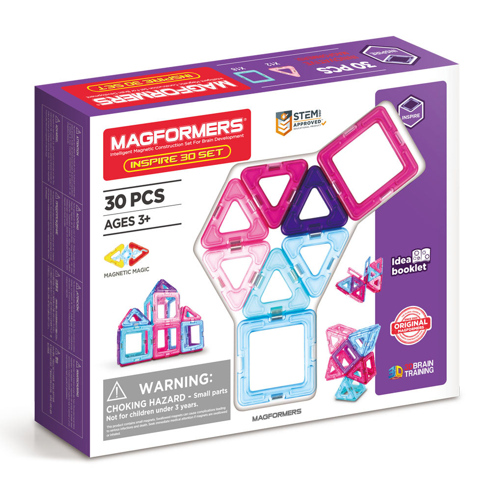 Magnetic construction game Magformers Inspire Set - Inspirations, 30 pieces