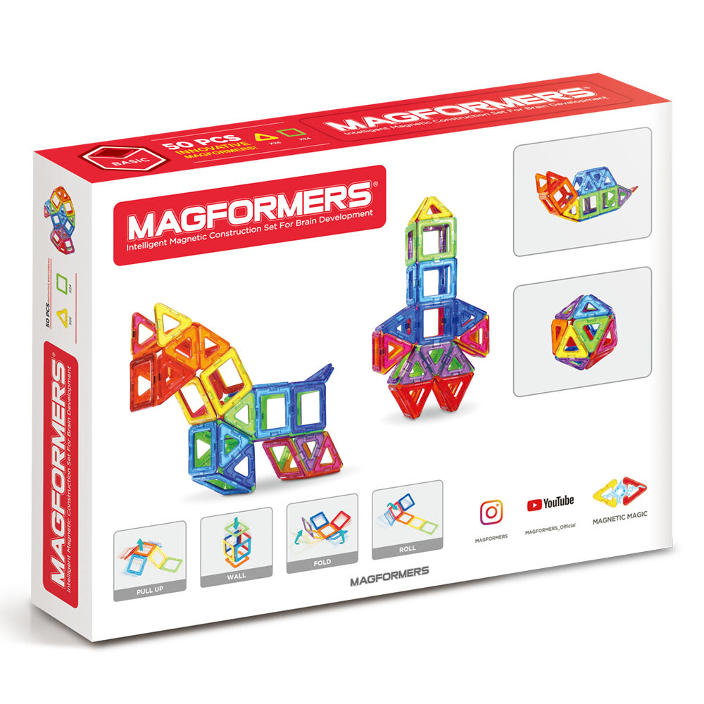 Magnetic building game Magformers - 50 pieces