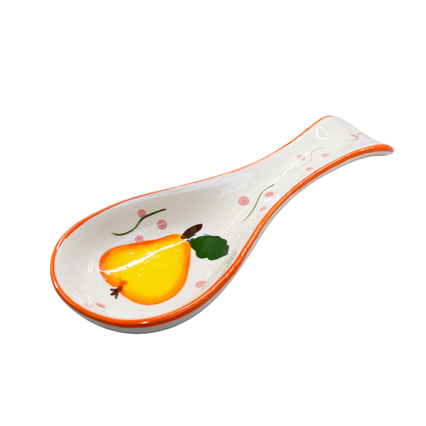 Spoon holder decorated with pear 25 cm