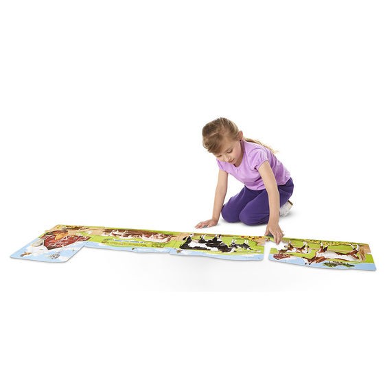 Set puzzle podea conectabile Ferma Melissa and Doug