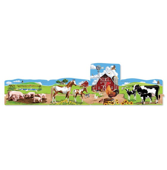 Set puzzle podea conectabile Ferma Melissa and Doug