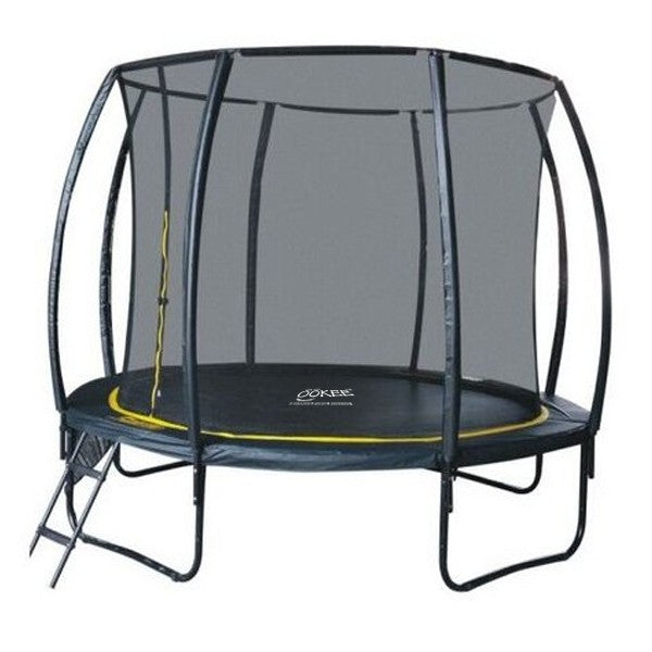 Trampoline set 305 cm with net and ladder Ookee Jump Carbon