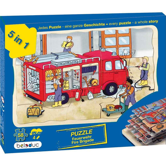 Beleduc Feuerwehr-Schichtenpuzzle