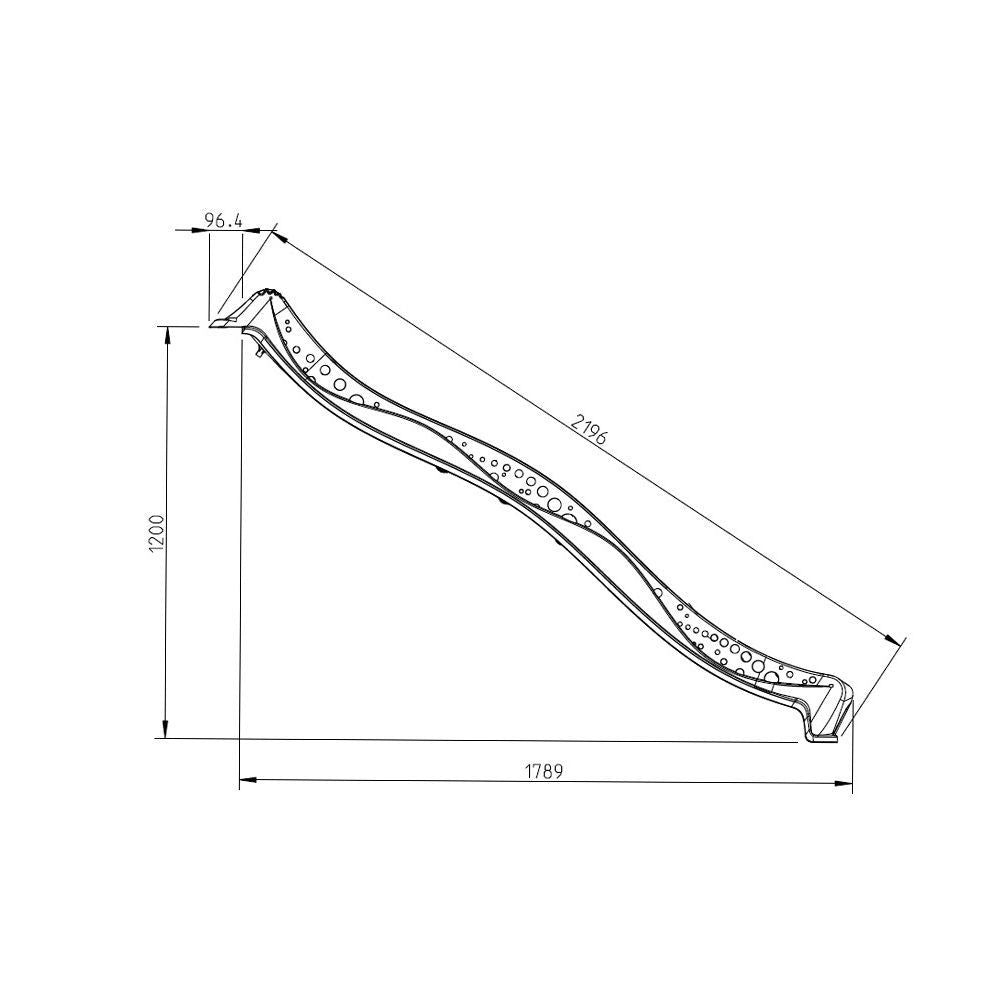 Scivolo Yulvo viola per bambini