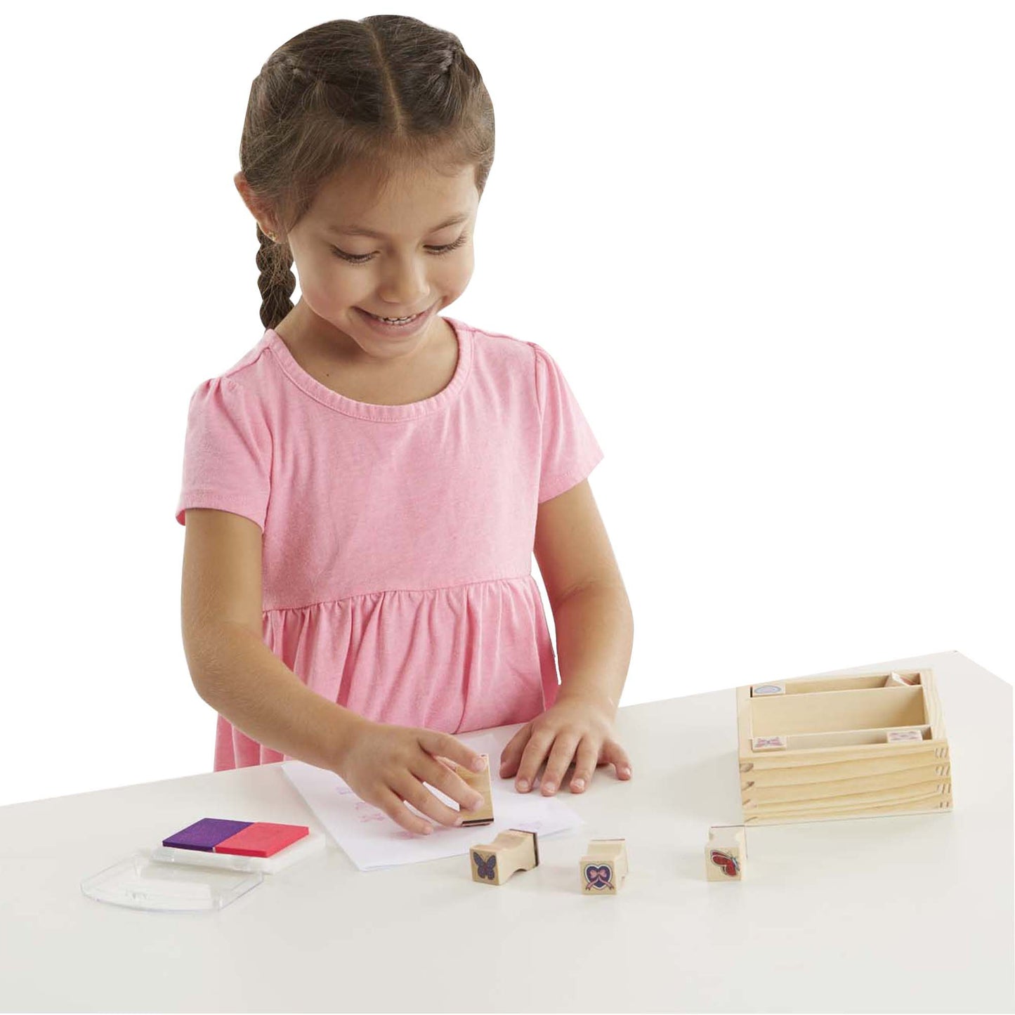 Stampile cu fluturasi si inimioare - Melissa & Doug