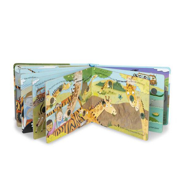 Детска книга Safari Caravan - Poke-a-Dot Melissa & Doug