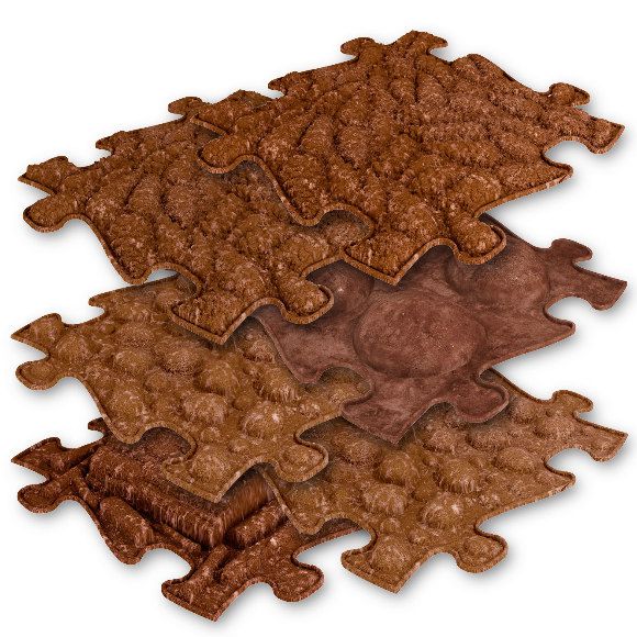 Covoras ortopedic senzorial puzzle Set ECO Muffik