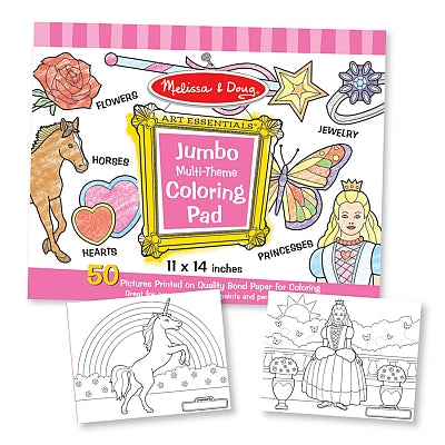 Libro da colorare Jumbo di Melissa e Doug rosa