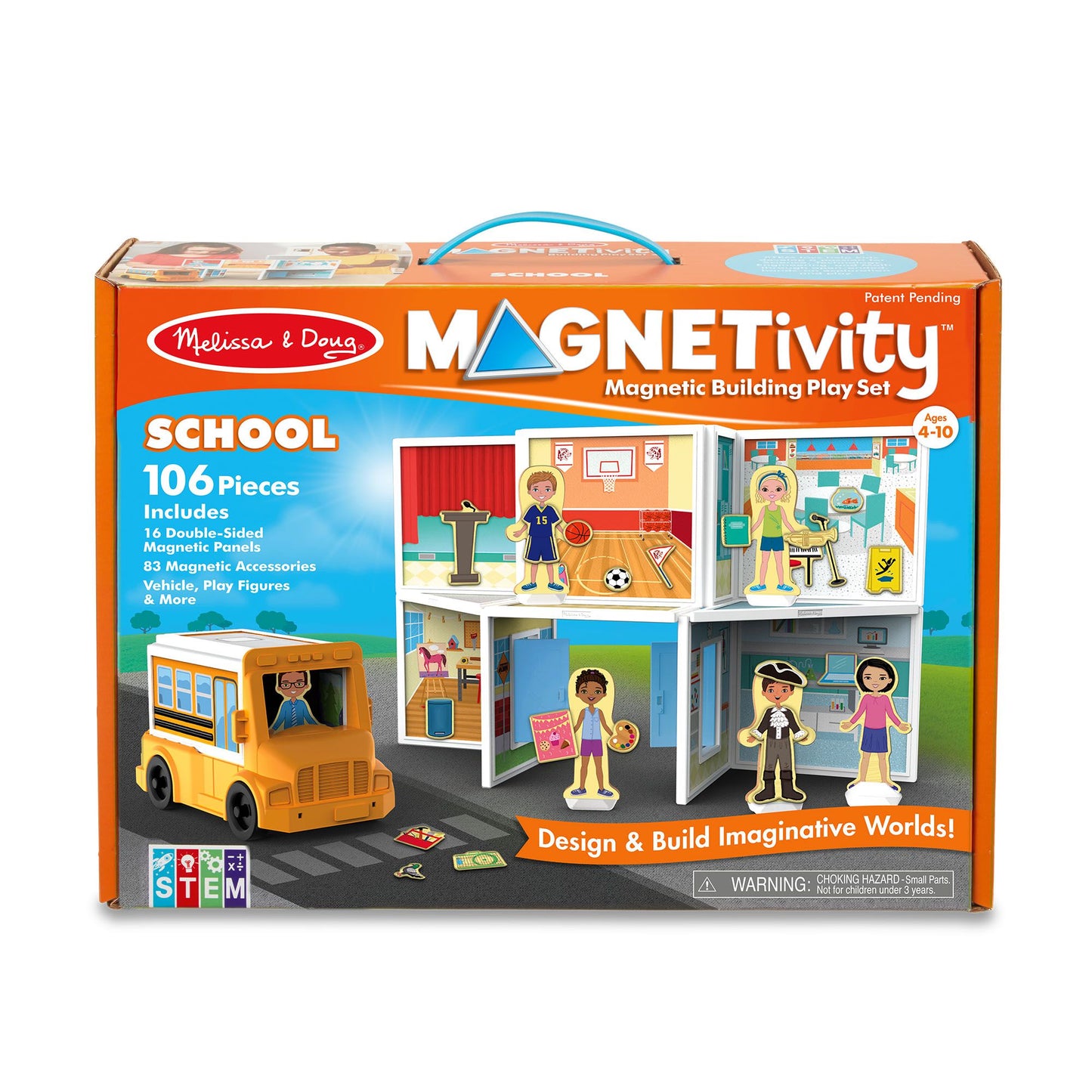 Магнитен комплект за игра At School - Melissa & Doug