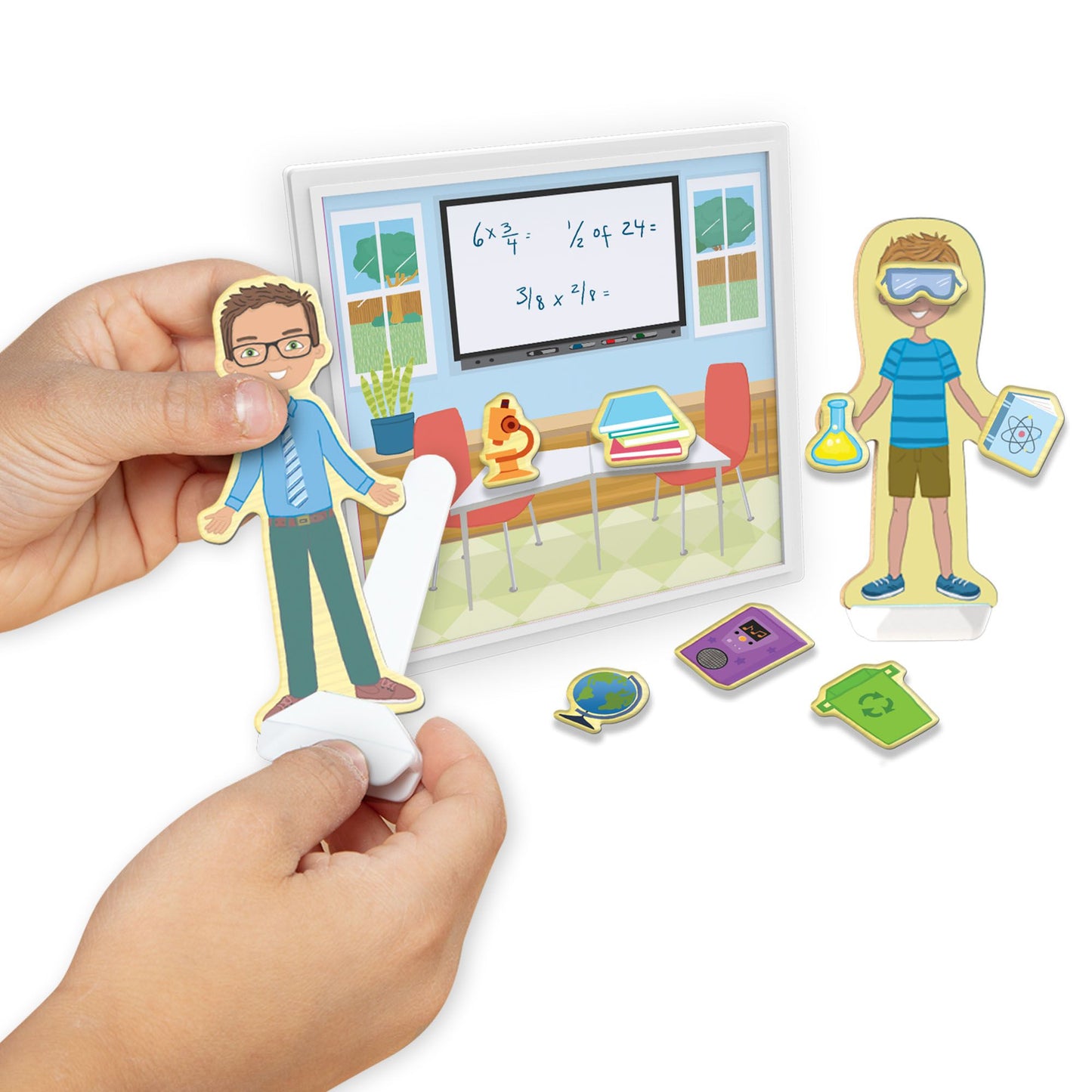 Магнитен комплект за игра At School - Melissa & Doug