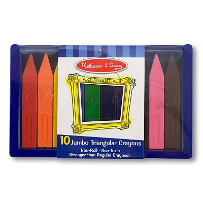 Set di 10 matite triangolari spesse Melissa e Doug