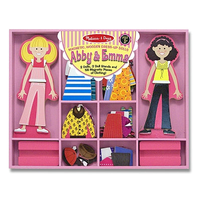 Holzspiel Dress up Abby und Ema Melissa und Doug