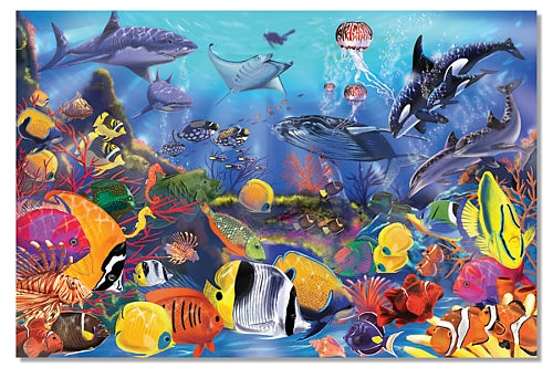 Puzzle da pavimento di Melissa e Doug Underwater Life