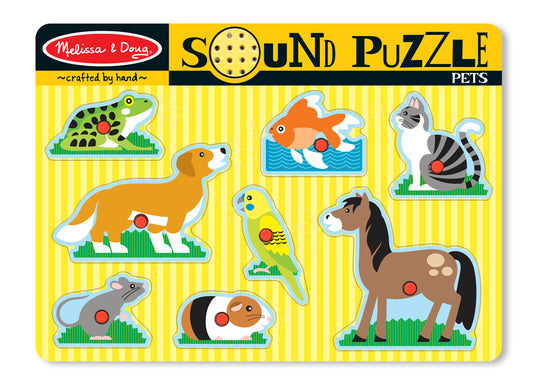 Melissa e Doug Pets Puzzle in legno con suoni