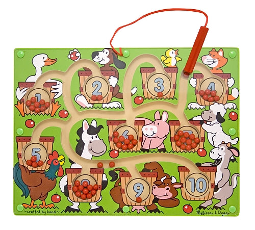 Melissa e Doug Numbers Gioco in legno Labirinto magnetico