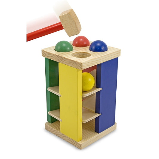 Torre de madera con martillo y bolas Melissa y Doug