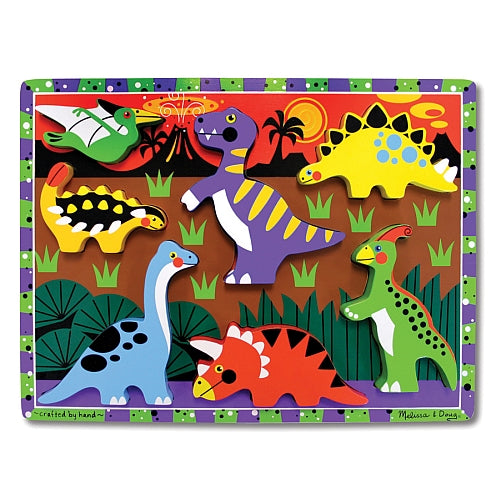 Puzzle in legno in rilievo Melissa e Doug Dinosauri