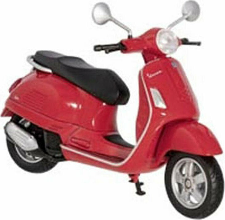 Излят под налягане мотоциклет Vespa в мащаб от 1 до 18