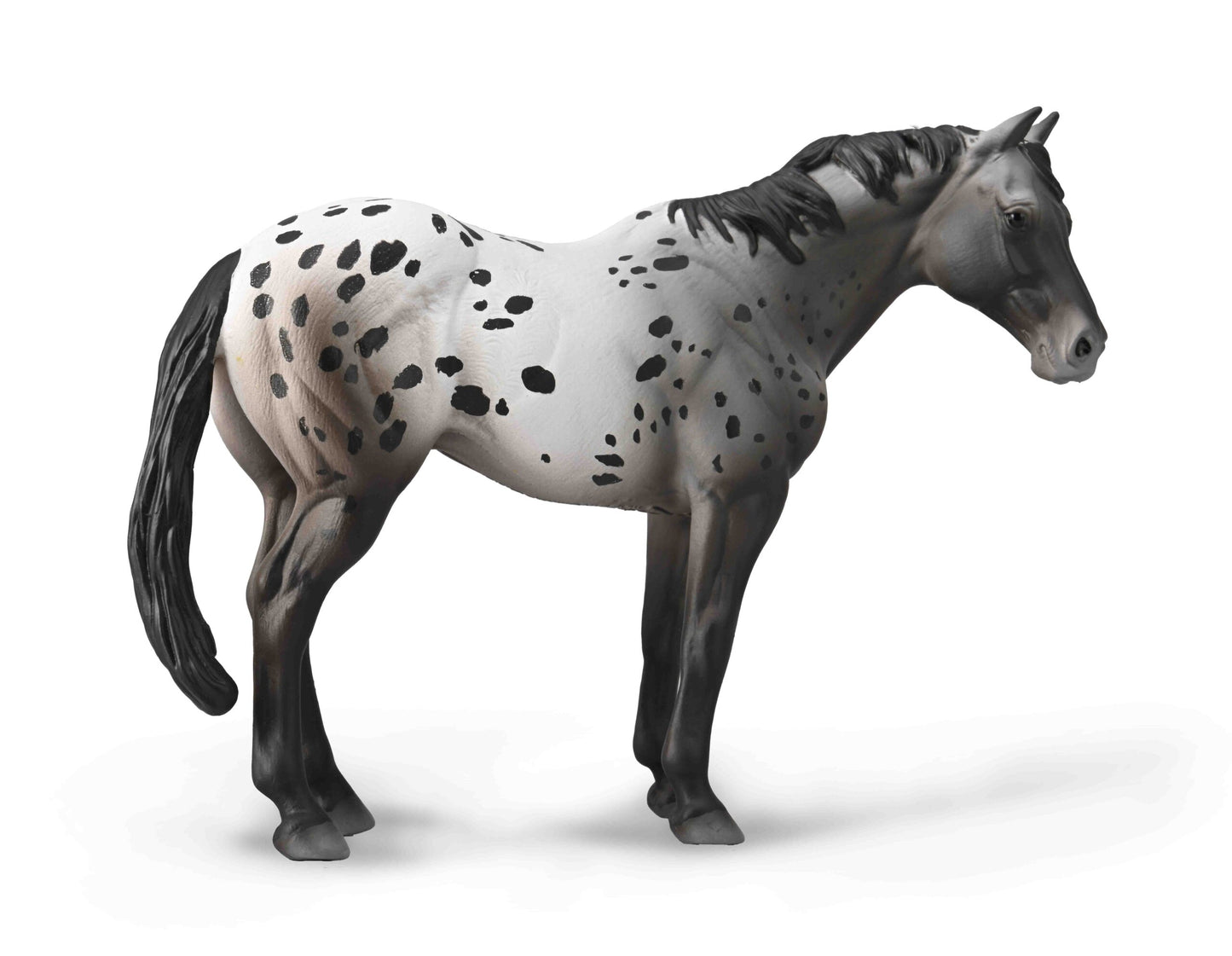 Figurina pictata manual cal Appaloosa Blue Roan