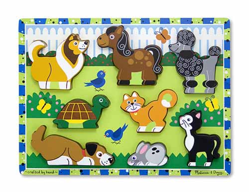 Puzzle in rilievo per animali domestici di Melissa e Doug