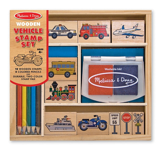 Set di timbri Melissa e Doug Vehicles