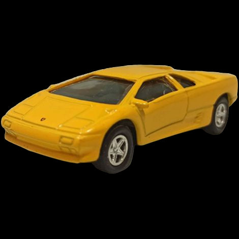 Излята под налягане кола 7,5 см, Мащаб 1:60, Жълто Lamborghini