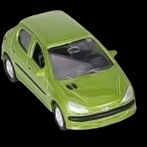 Masinuta Die Cast 7.5 Cm, Scara 1:60, Peugeot verde