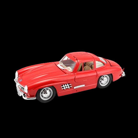 Coche miniatura Mercedes-Benz 300SL Coupé 1954, escala 1:36, 12,8 cm, rojo