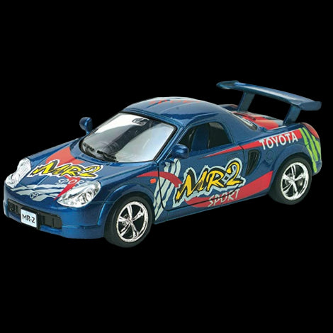 Coche de carreras fundido a presión, escala 1:36, 12,5 cm, Toyota MR2