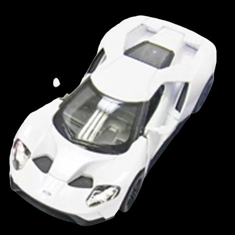 Coche en miniatura Ford GT 2017, escala 1:38, 12,5 cm, blanco