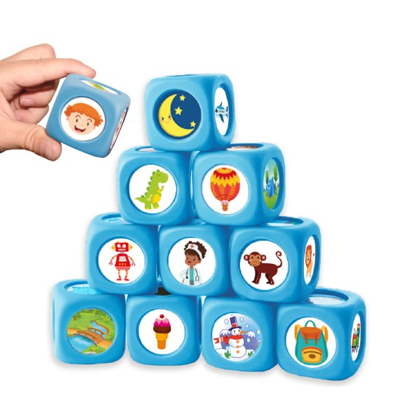 Story cubes for speech development Story cubes