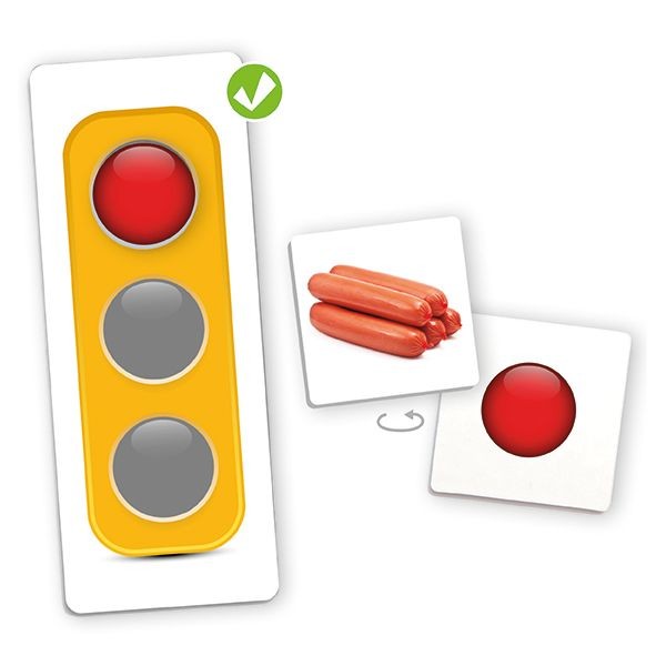 Educational game Semaphore of healthy eating