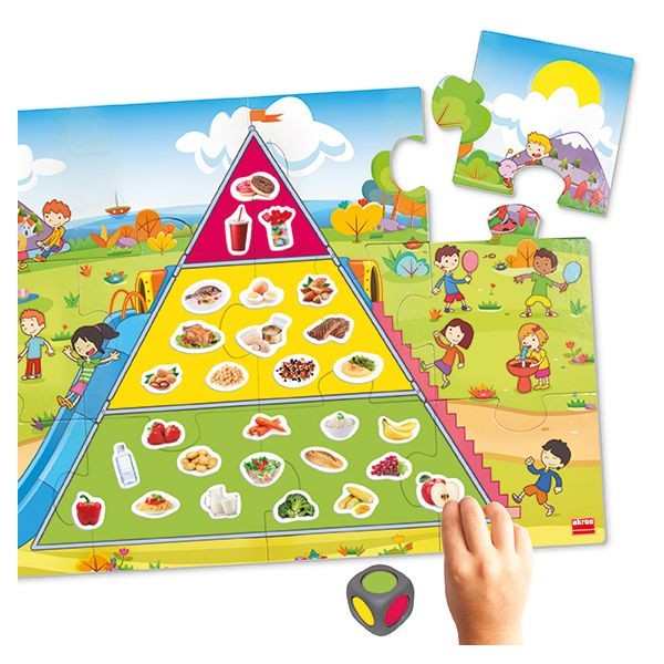 Educational game Food pyramid - let's eat healthy