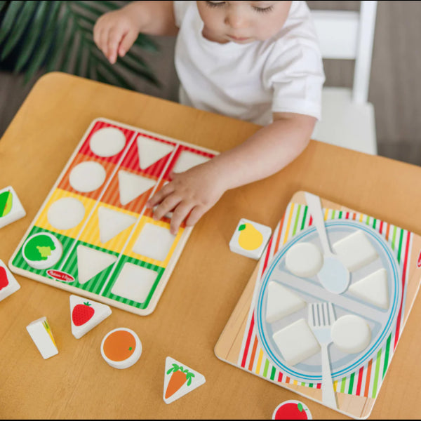 Wooden stroller with set of educational toys