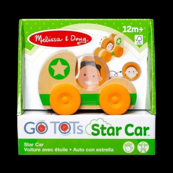 Masinuta din lemn Green Star colectia GO TOTs