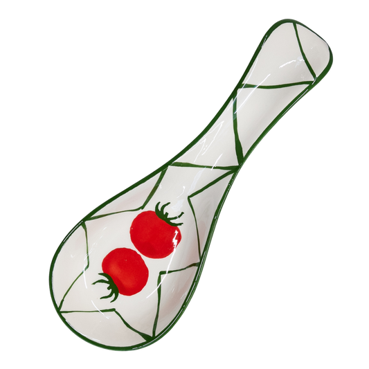 Spoon holder decorated with tomatoes 25 cm