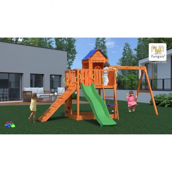 Wooden play complex 7in1 Fungoo Treehouse