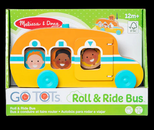 Autobús de juguete de madera con accesorios Colección Rostogol GO TOTs