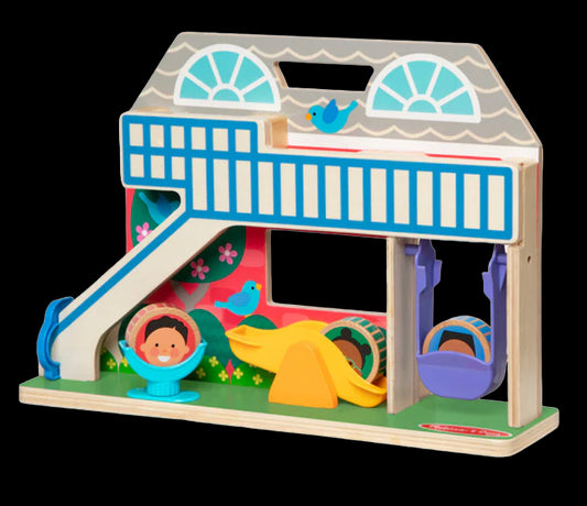 Wooden play set with accessories School Rostogol GO TOTs