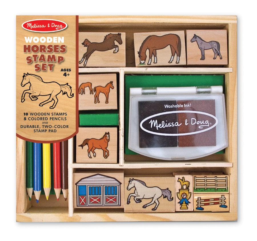 Set di timbri Melissa e Doug Horses