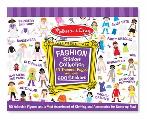 La collezione di adesivi della sfilata di moda di Melissa e Doug