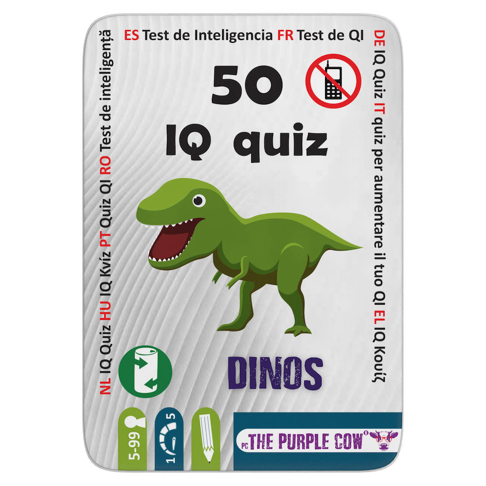 50 tests de inteligencia con dinosaurios - Vaca Púrpura