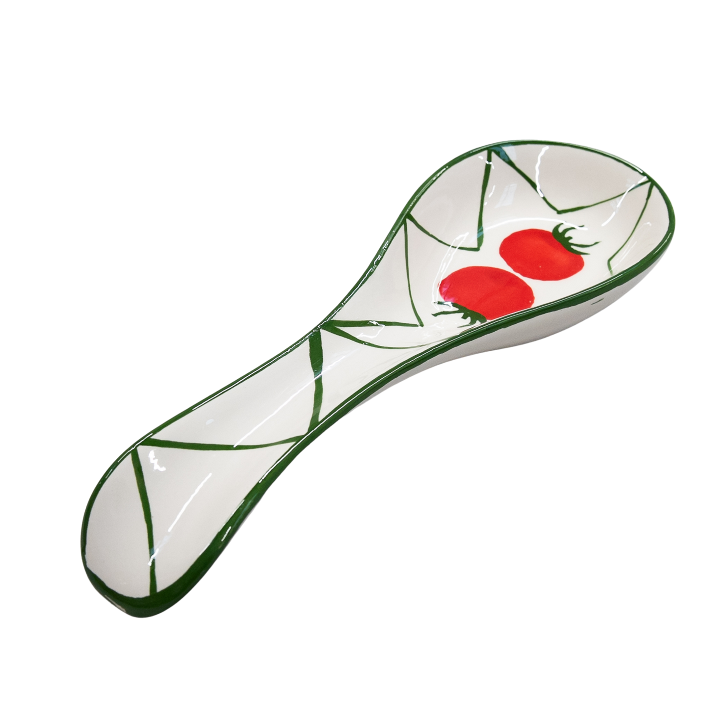 Spoon holder decorated with tomatoes 25 cm