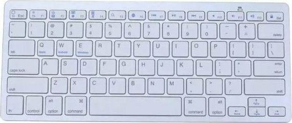 Andowl QY-K09 Teclado inalámbrico en inglés de EE. UU. Solo blancoCódigo: 24469875