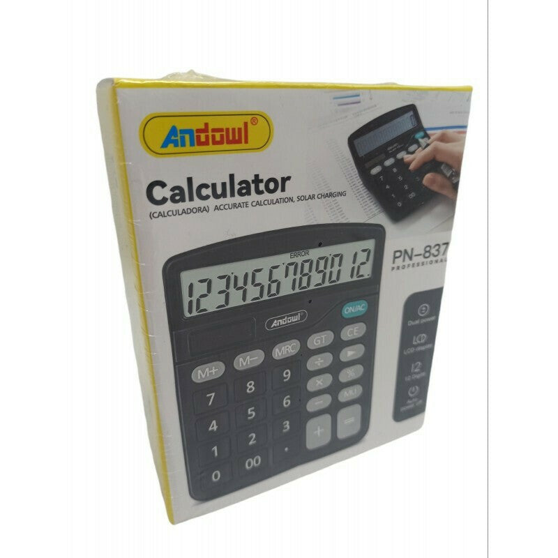 Andowl 837 Calculator in Black PN-837Code: 34996922